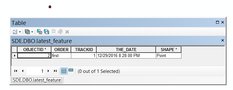 feature class for geoevent service to output only latest date